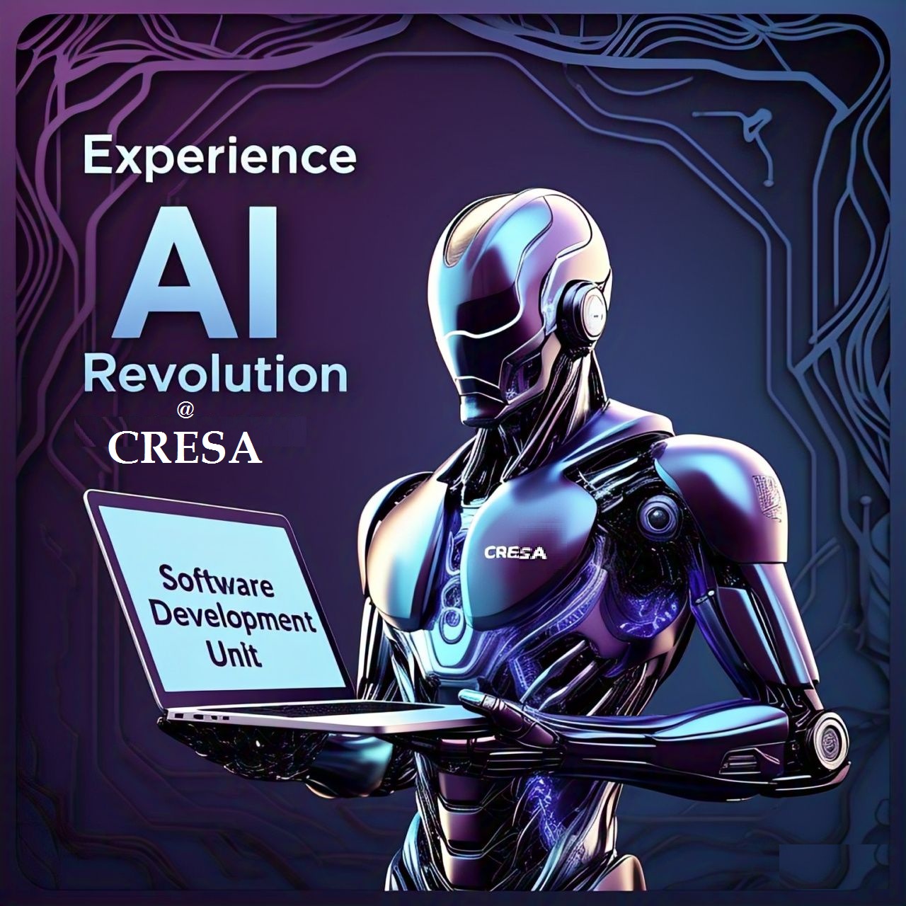 Robotics and artificial intelligence illustration